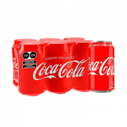 Refresco Coca Cola 6 latas...