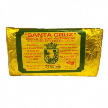 Queso Chiapas Santa Cruz 1 Kg
