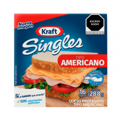Queso tipo americano Kraft...